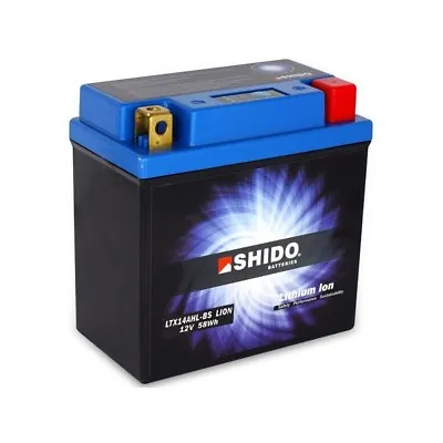 KAWASAKI ZZR 1400 ZX 1400 ABS 08> Shido Lithium ION Battery LTX14AHL-BS-Q-LI • £192